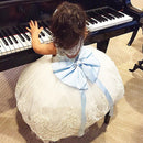 Kid Girl Fashionable Soft Comfortable Bow Tutu Dress Princess Party Pageant Wedding Sequins Sleeveless Gown 120cm