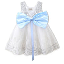 Kid Girl Fashionable Soft Comfortable Bow Tutu Dress Princess Party Pageant Wedding Sequins Sleeveless Gown 120cm