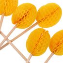 Approx.Pack of 50 Honeycomb Hawaiian Tropical Cocktail Party Fruit Umbrella Picks