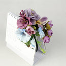 Ladies Girls Princess Boho Flower Leaves Charms Headband Wedding Bridal Hairband Head Decor Accessory Purple