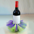 Handmade Tulle Wine Bottle Tutu Skirt Bottle Dress Up Wedding Cocktail Party Table Decor Accessory