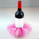 Handmade Tulle Wine Bottle Tutu Skirt Bottle Dress Up Wedding Cocktail Party Table Decor Accessory