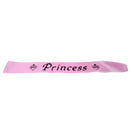 Birthday Princess Bachelorette Party Sash Pink