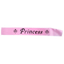 Birthday Princess Bachelorette Party Sash Pink