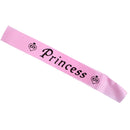 Birthday Princess Bachelorette Party Sash Pink