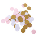 100/Pack Romantic Wedding Round Gold Pink White Confetti Table Scatter Decoration Props Party Sprinkle Accessories