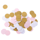 100/Pack Romantic Wedding Round Gold Pink White Confetti Table Scatter Decoration Props Party Sprinkle Accessories