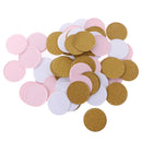 100/Pack Romantic Wedding Round Gold Pink White Confetti Table Scatter Decoration Props Party Sprinkle Accessories