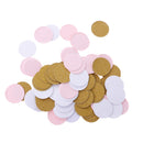 100/Pack Romantic Wedding Round Gold Pink White Confetti Table Scatter Decoration Props Party Sprinkle Accessories
