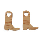 50 Piece Cowboy Boot Wooden Embellishments Crafts Embellishment for Wedding
