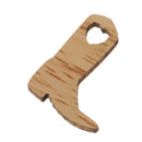 50 Piece Cowboy Boot Wooden Embellishments Crafts Embellishment for Wedding