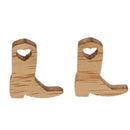 50 Piece Cowboy Boot Wooden Embellishments Crafts Embellishment for Wedding