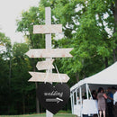 Wooden Blank Heart Shaped Wedding Hanging Decor Sign DIY Party Accessories