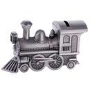 Vintage Alloy Metal Train Money Box Piggy Bank Coins Storage Saving Pot