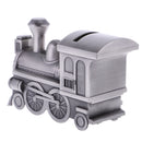Vintage Alloy Metal Train Money Box Piggy Bank Coins Storage Saving Pot