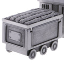 Stylish Alloy Metal Train Money Box Piggy Bank Coin Saving Pot Organizer