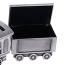 Stylish Alloy Metal Train Money Box Piggy Bank Coin Saving Pot Organizer