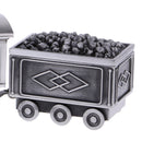 Vintage Alloy Metal Train Money Box Piggy Bank Coin Saving Pot Organizer