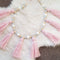 1.5m Wooden Beads Pink Tassel Hanging Garland Baby Bed Nursery Decoration
