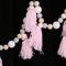 1.5m Wooden Beads Pink Tassel Hanging Garland Baby Bed Nursery Decoration