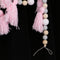 1.5m Wooden Beads Pink Tassel Hanging Garland Baby Bed Nursery Decoration