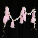 1.5m Wooden Beads Pink Tassel Hanging Garland Baby Bed Nursery Decoration
