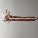 1920s Feather Headband Bridal Great Gatsby Flapper Costume Dress Pink