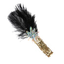 Glitter Lady Sequin Feather Headband Headpiece Hair Jewelry Costume