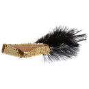 Glitter Lady Sequin Feather Headband Headpiece Hair Jewelry Costume