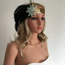 Glitter Lady Sequin Feather Headband Headpiece Hair Jewelry Costume