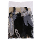 Crystal Chain Pearl Tassels Black Feather 1920s Headpiece Flapper Great Gatsby Headband Women Hair Accessory