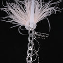 Stunning Crystal Feather Hair Chain Tassel Headpiece Hair Jewelry Costume