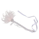 Stunning Crystal Feather Hair Chain Tassel Headpiece Hair Jewelry Costume
