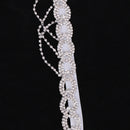 Stunning Crystal Feather Hair Chain Tassel Headpiece Hair Jewelry Costume