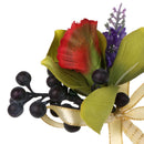 Wedding Groom Bride Bridesmaid Boutonniere Corsage Flower Wrist Flower Brooch Pin Ribbon Charms