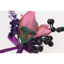 Wedding Groom Bride Bridesmaid Boutonniere Corsage Flower Wrist Flower Brooch Pin Ribbon Charms