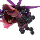 Wedding Groom Bride Bridesmaid Boutonniere Corsage Flower Wrist Flower Brooch Pin Ribbon Charms