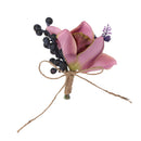 Wedding Groom Bride Bridesmaid Boutonniere Corsage Flower Wrist Flower Brooch Pin Ribbon Charms