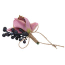 Wedding Groom Bride Bridesmaid Boutonniere Corsage Flower Wrist Flower Brooch Pin Ribbon Charms