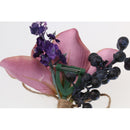 Wedding Groom Bride Bridesmaid Boutonniere Corsage Flower Wrist Flower Brooch Pin Ribbon Charms
