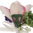Wedding Groom Bride Bridesmaid Boutonniere Corsage Flower Wrist Flower Brooch Pin Ribbon Charms