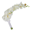 Elegant Cascade Waterfall Bouquet Wedding Bridal Artificial Silk Flower Calla Lily Orchids Hand Tied Flower Decoration