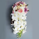 Elegant Waterfall Bouquet Flower Arrangement Bridal Bridesmaid Wedding Supplies 1