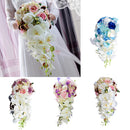 Elegant Waterfall Bouquet Flower Arrangement Bridal Bridesmaid Wedding Supplies 1