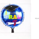 Blue Starry Congrats Grad Foil Balloon Congratulation Graduation Bouquet Party Decor Gift