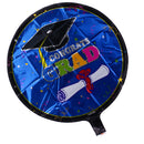 Blue Starry Congrats Grad Foil Balloon Congratulation Graduation Bouquet Party Decor Gift