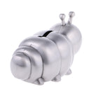 Vintage Alloy Metal Caterpillar Money Box Piggy Bank Coin Penny Saving Pot