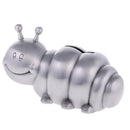 Vintage Alloy Metal Caterpillar Money Box Piggy Bank Coin Penny Saving Pot
