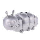 Vintage Alloy Metal Caterpillar Money Box Piggy Bank Coin Penny Saving Pot