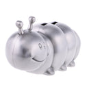 Vintage Alloy Metal Caterpillar Money Box Piggy Bank Coin Penny Saving Pot